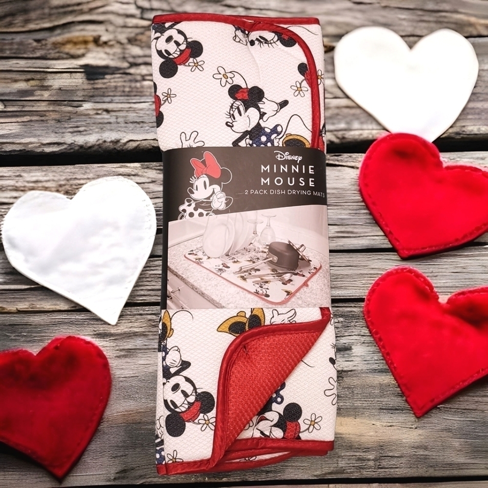 Best Brand Minnie Mouse 2 Pack Dish Drying Mat‎ Set